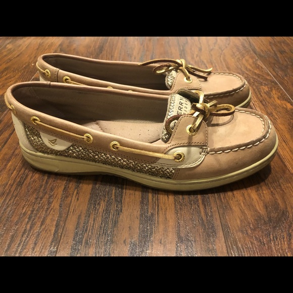 Sperry Shoes - Gold Sperry Topsider sneakers